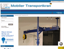 Tablet Screenshot of mtk-hartmann.de